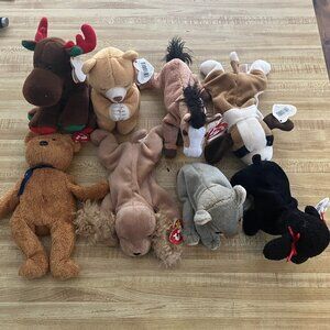 Lot of 8 Ty Beanie Babies